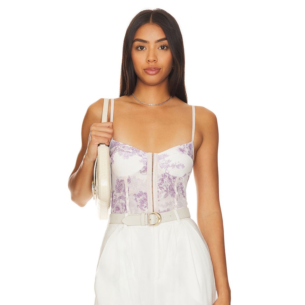 Free People | Night Rhythm Bodysuit in Ivory Combo